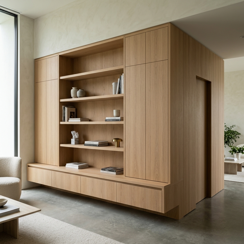 High-end joinery in the ideal structure of the box